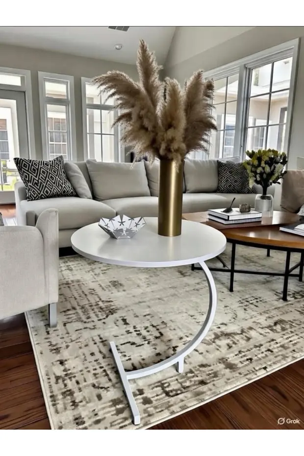 Metal yan sehpa orta sehpa 10